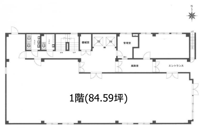 平河中央ビル1F 間取り図