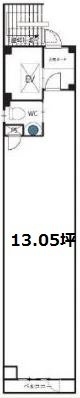 ARUGA六本木ビル1F 間取り図