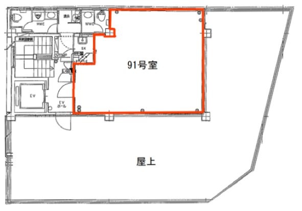 井門銀座一丁目ビル91 間取り図