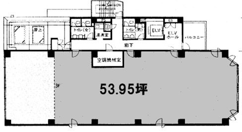 高輪明光ビル3F 間取り図