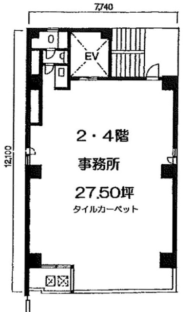 YMG新橋ビル2F 間取り図