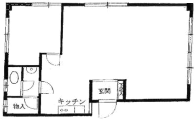 カーサ青山1F 間取り図