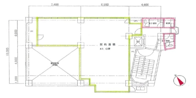 新大宗道玄坂上ビル401 間取り図