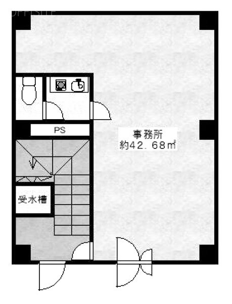 鈴木ビル1F 間取り図
