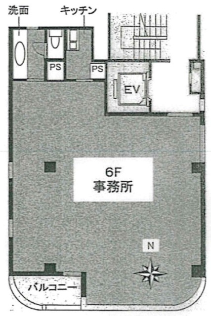曙ビル6F 間取り図