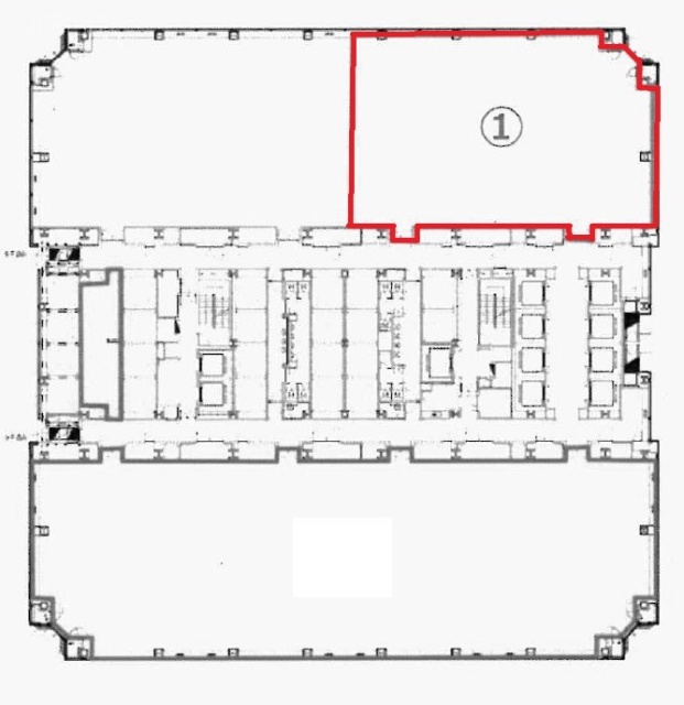 晴海アイランドトリトンスクエアオフィスタワーX棟7F 間取り図