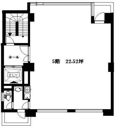 九段渋木ビル5F 間取り図