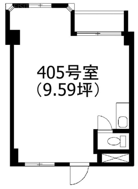 原宿リビン405 間取り図