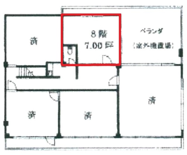 第一銀座ビル803 間取り図