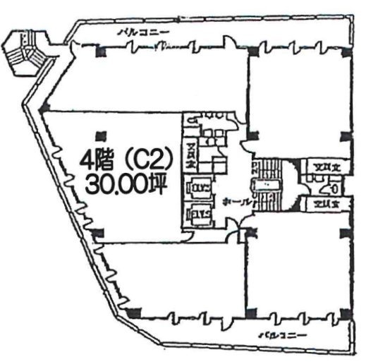 銀座8丁目10番ビルC2 間取り図
