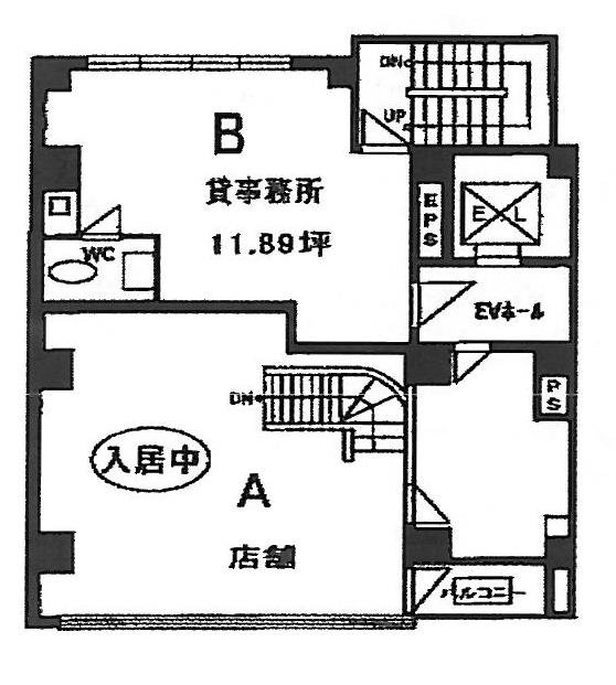 ウィンド水天宮ビルB 間取り図