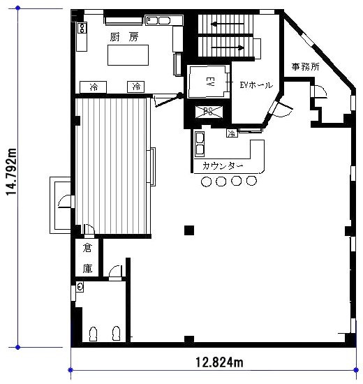 小沼ビル3F 間取り図