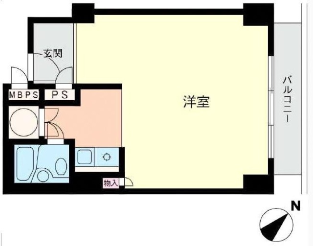ヴェラハイツ関内ビル903 間取り図