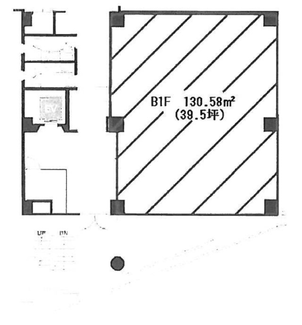 ヒューリック神保町ビルB1F 間取り図