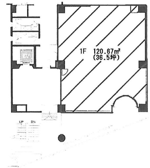 ヒューリック神保町ビル1F 間取り図