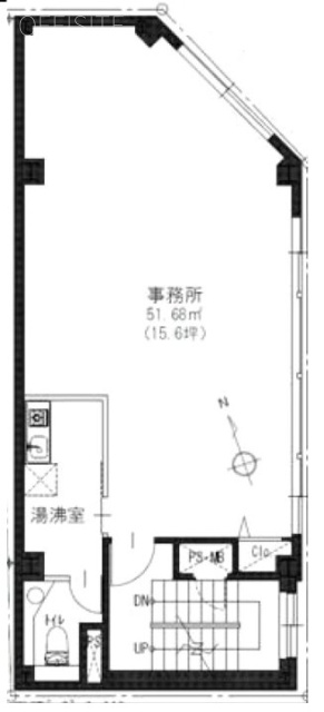 プライムイースト銀座ビル2F 間取り図