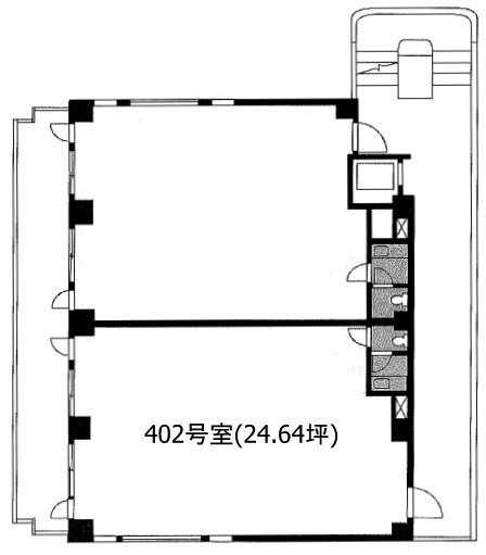 千恵ビル402 間取り図