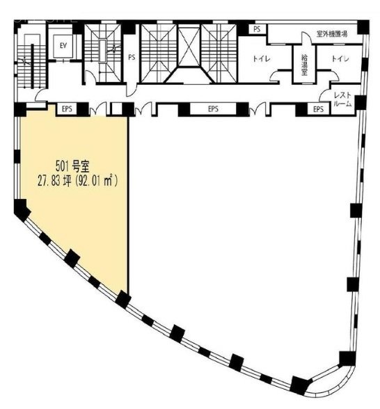 ルネパルティーレ汐留501 間取り図