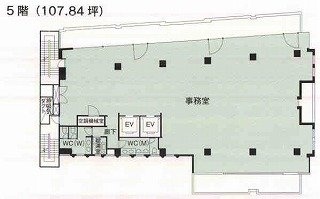 人形町ファーストビル5F 間取り図