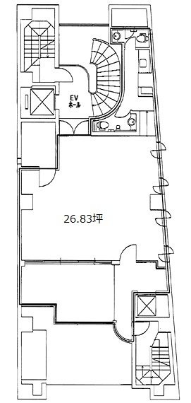 東京堂錦町ビル2F 間取り図