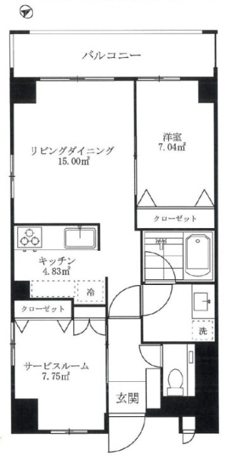 メゼリテ表参道301 間取り図