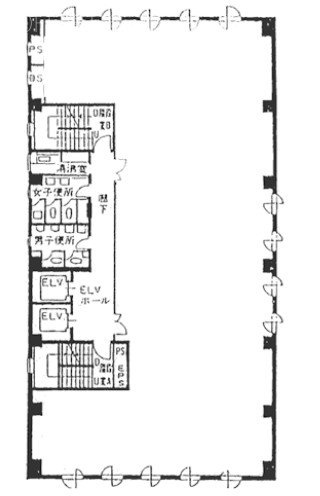 朝日生命横浜本町ビル2F 間取り図