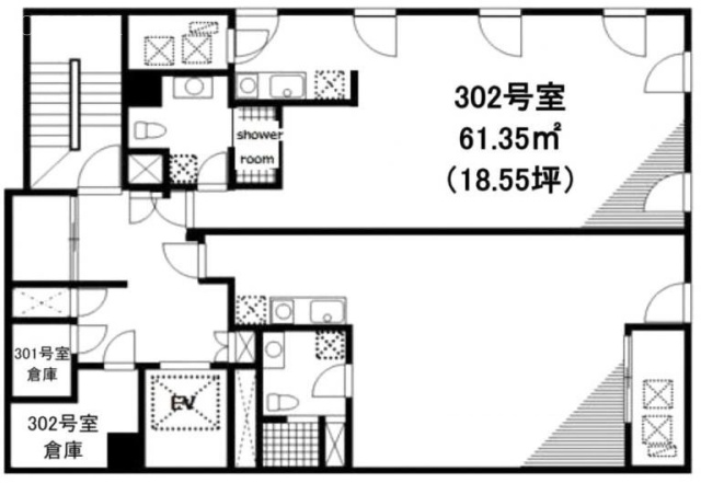 ASITIS芝302 間取り図