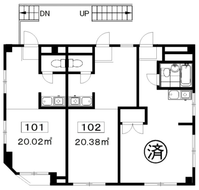 アーバンテック泉ビル101 間取り図