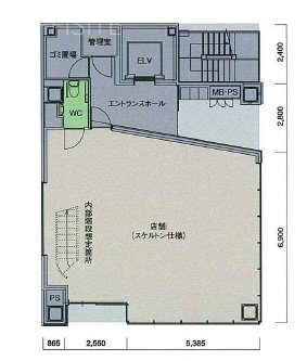 マオビル1F 間取り図