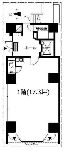 錦糸町ミハマビル1F 間取り図