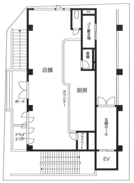 櫻ビル1F 間取り図