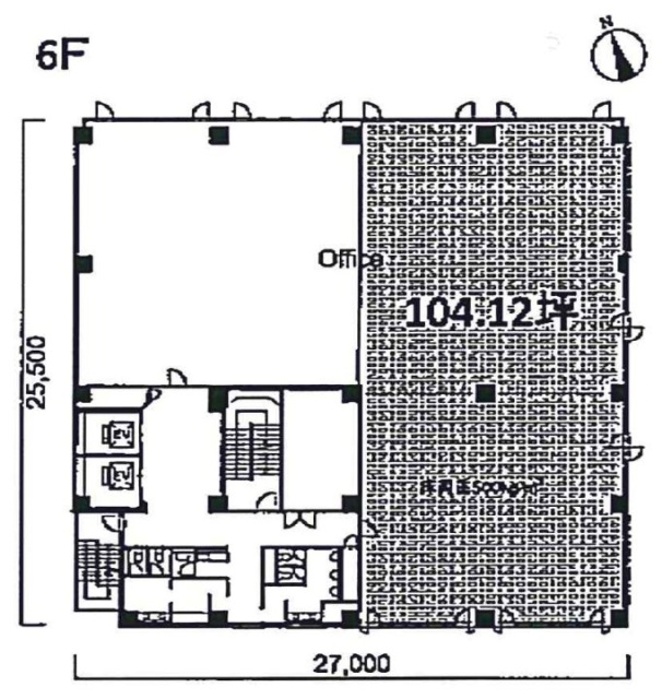 新川NSビル6F 間取り図