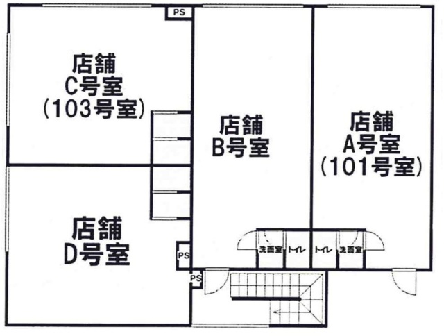 リバーサイド526ビルB 間取り図