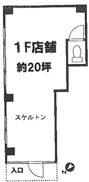 林ビル1F 間取り図