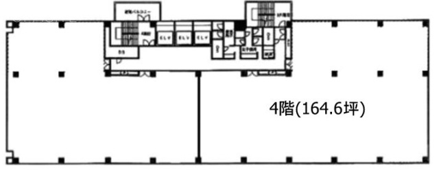 芝256スクエアビル4F 間取り図