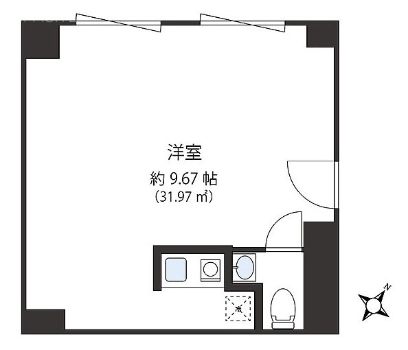 五反田サンハイツ607 間取り図