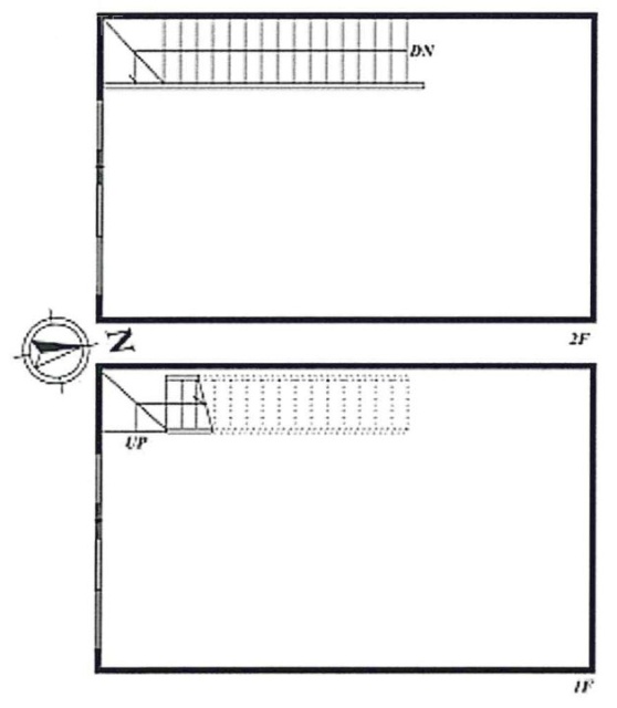 世田谷3丁目店舗ビル1-2F 間取り図