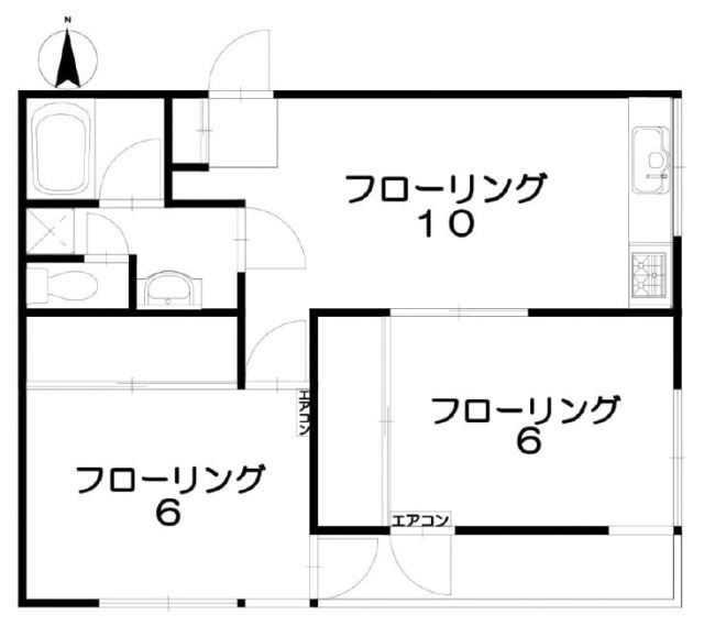 クルミビル302 間取り図