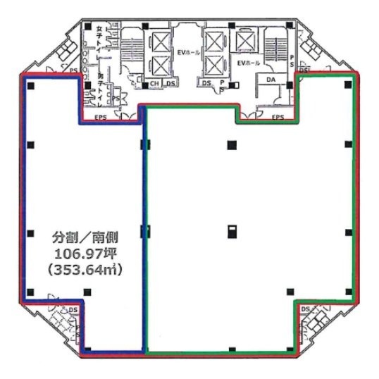 東京パークサイドビル南 間取り図