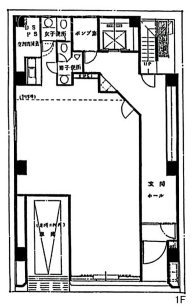 茅場町日殖ビル1F 間取り図