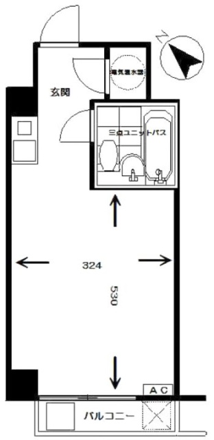 フェニックス東銀座405 間取り図