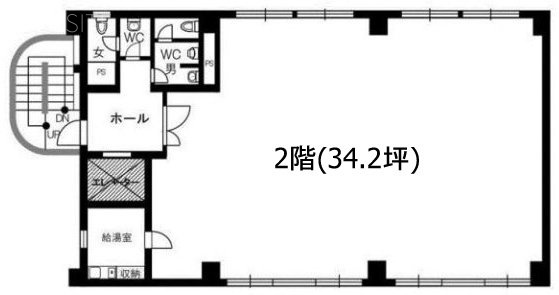 KKMビル2F 間取り図