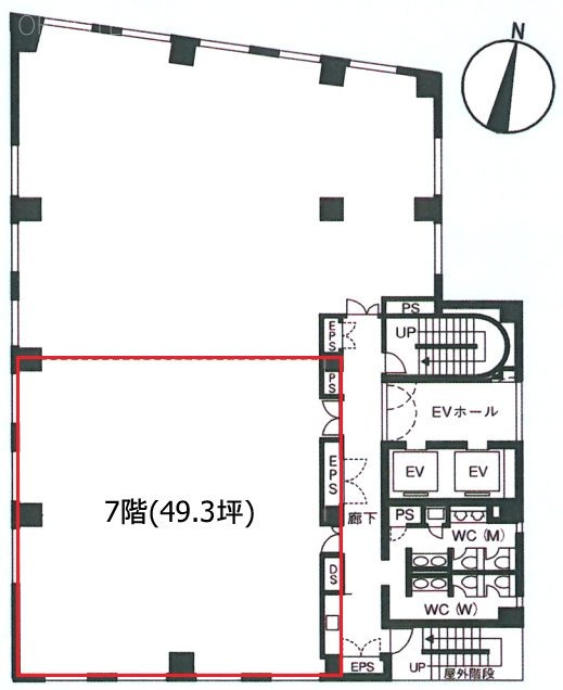 JEI両国ビル7F 間取り図