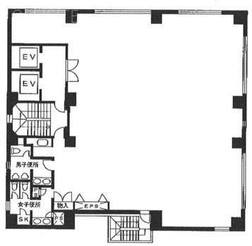 淡路町サニービル6F 間取り図