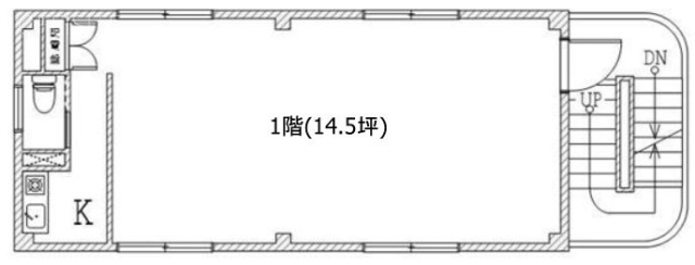 白川ビル1F 間取り図