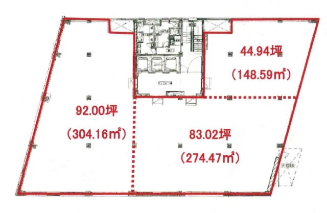 ヒューリック日本橋本町一丁目(Daiwa日本橋本町)ビル9F 間取り図