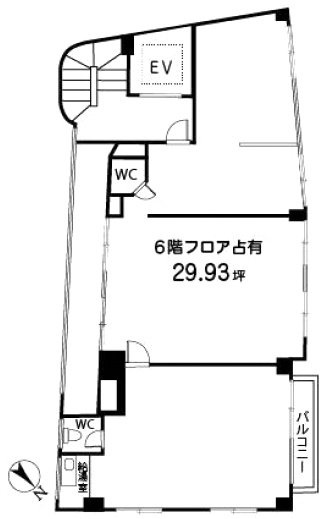 第三叶ビル601 間取り図