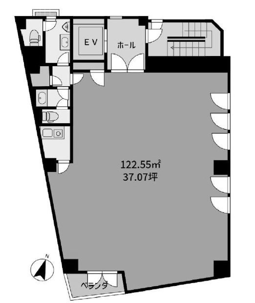 笹塚グリーンライフビル6F 間取り図