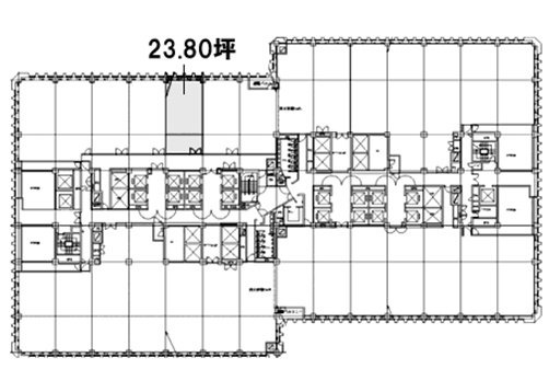 アーク森ビル22F 間取り図