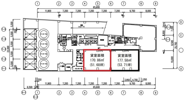 船橋スクエア21B1F 間取り図